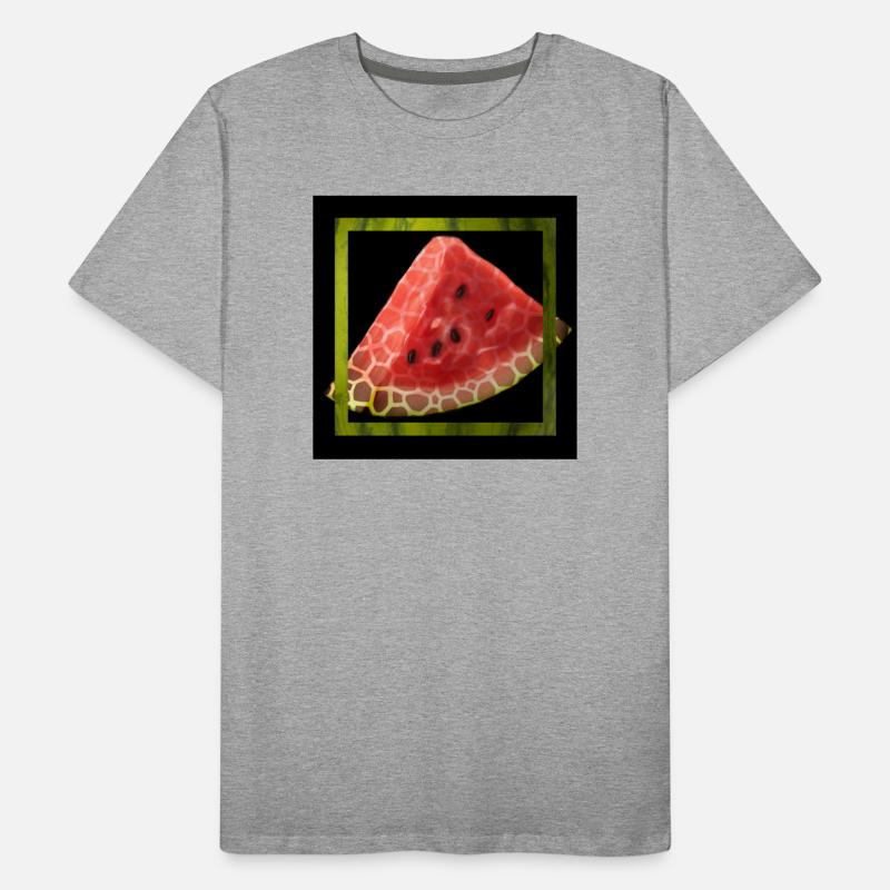 Abstract Watermelon Men's Premium Organic T-Shirt