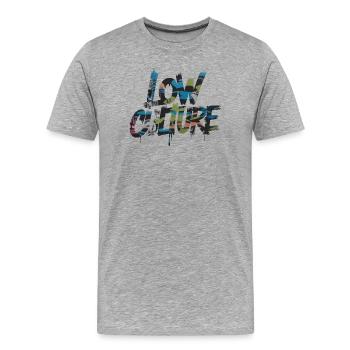 Love Culture Graffiti Collage - Men's Premium Organic T-Shirt - heather grey - Front - Damien (186cm)