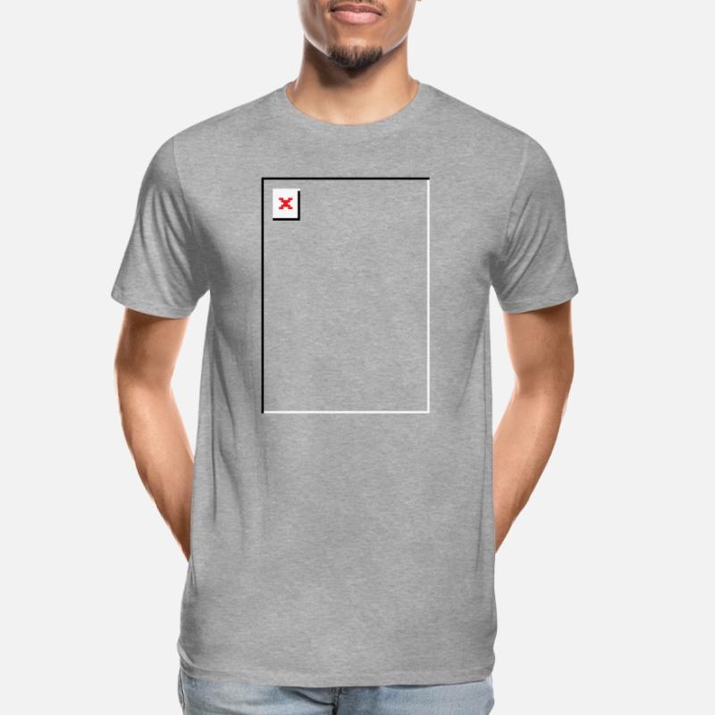 Missing Image – File Not Found Hochformat Männer Premium Bio T-Shirt