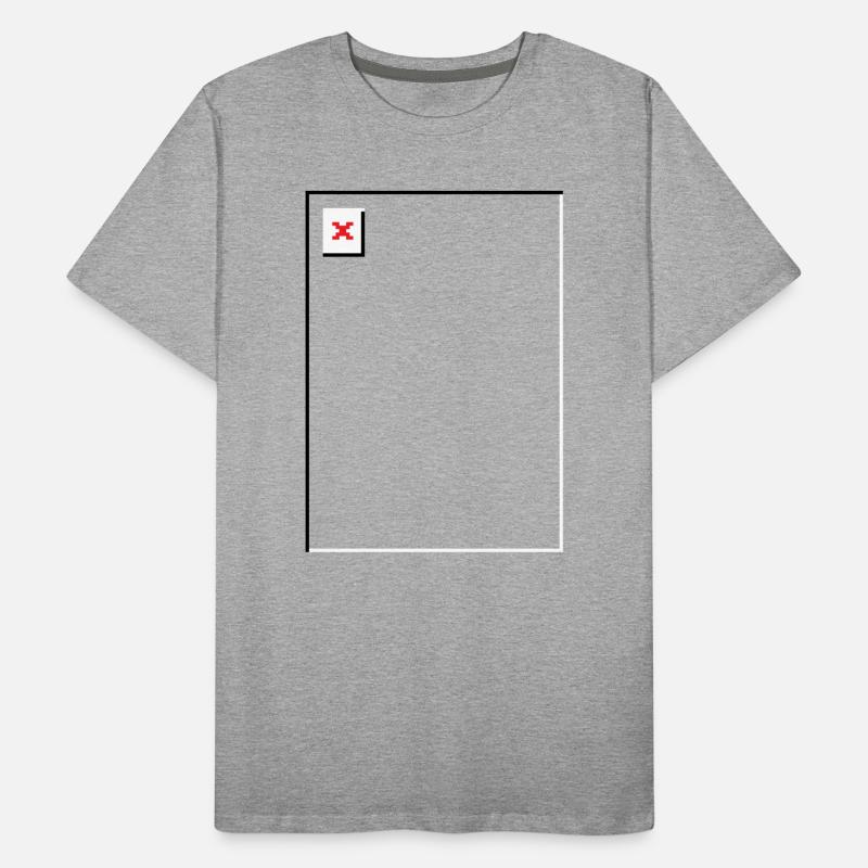 Missing Image – File Not Found Portrait Men's Premium Organic T-Shirt