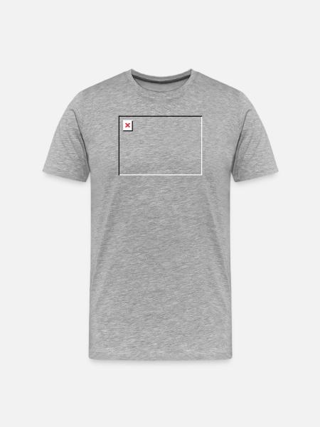 Missing Image – File Not Found Landscape - Men's Premium Organic T-Shirt - heather grey