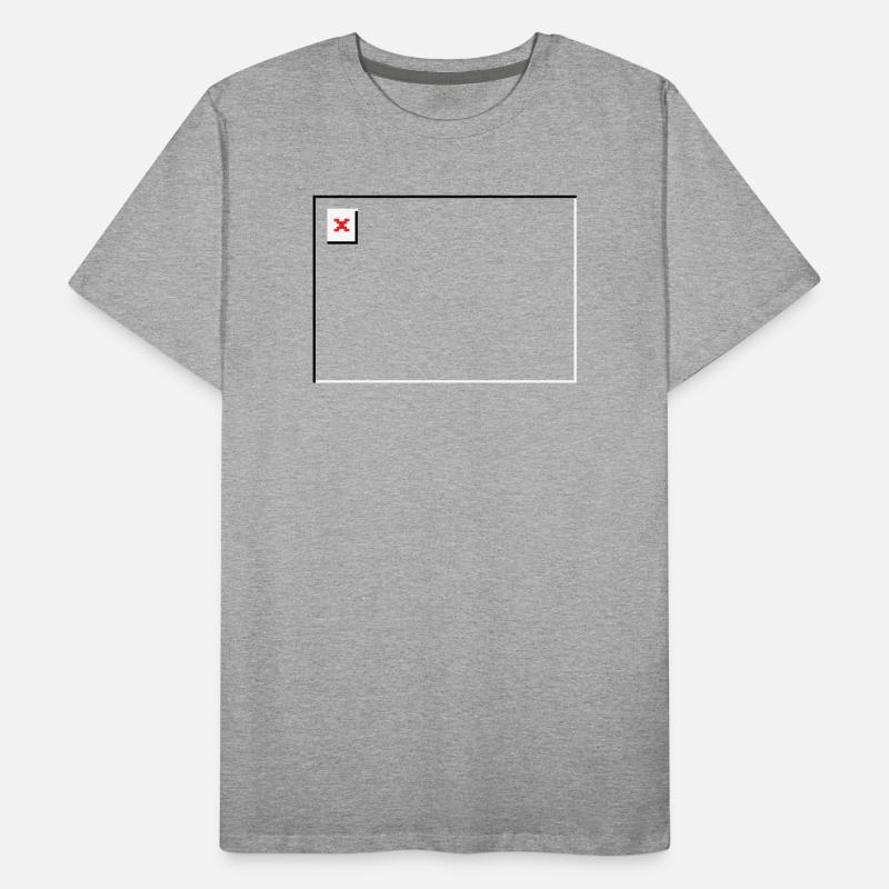 Missing Image – File Not Found Querformat Männer Premium Bio T-Shirt