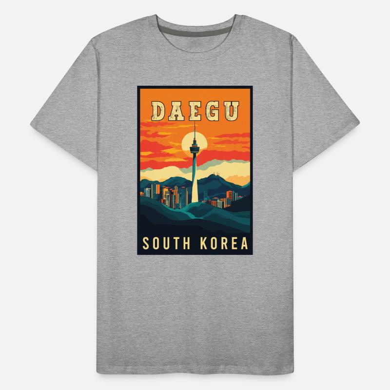 Vivez un Daegu dynamique en Corée du Sud T-shirt bio Premium Homme