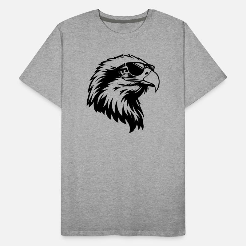 Cool eagle with sunglasses Men's Premium Organic T-Shirt