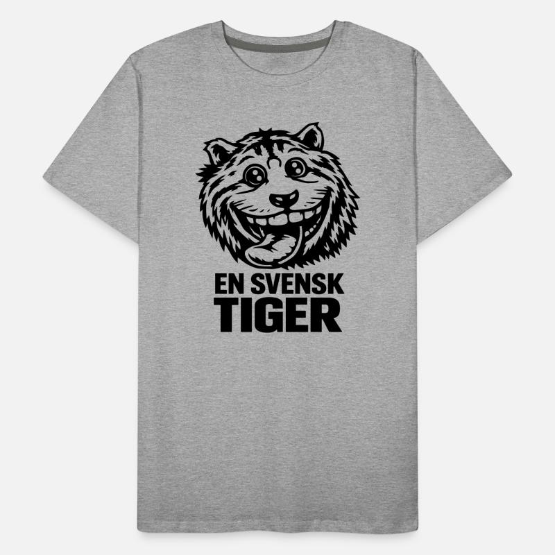 Ein schwedischer Tiger Männer Premium Bio T-Shirt