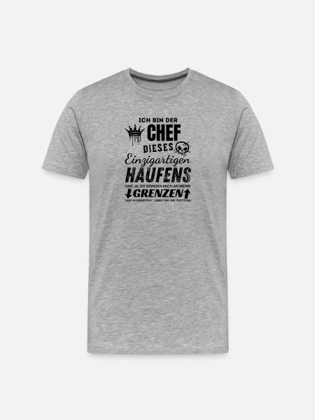 Chef des einzigartigen Haufens Chef Geschenk - Men's Premium Organic T-Shirt - heather grey