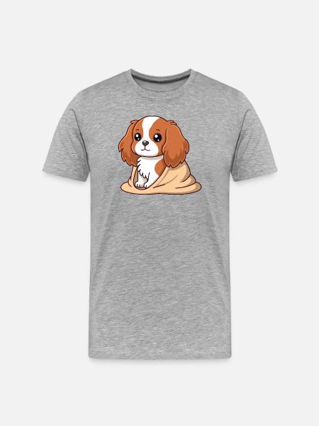 Dog Rider Softness Beige - Men's Premium Organic T-Shirt - heather grey