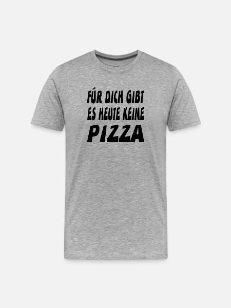 Pizza - Men's Premium Organic T-Shirt - heather grey