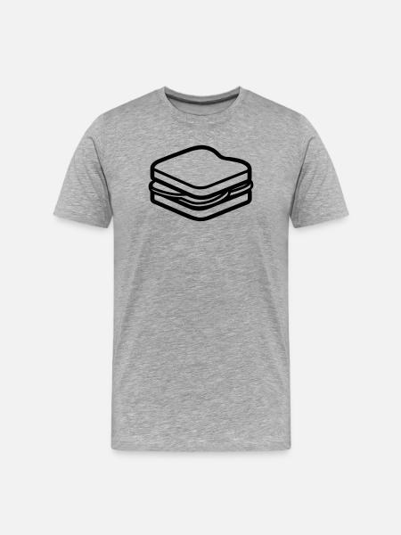 sandwich - T-shirt bio Premium Homme - gris chiné