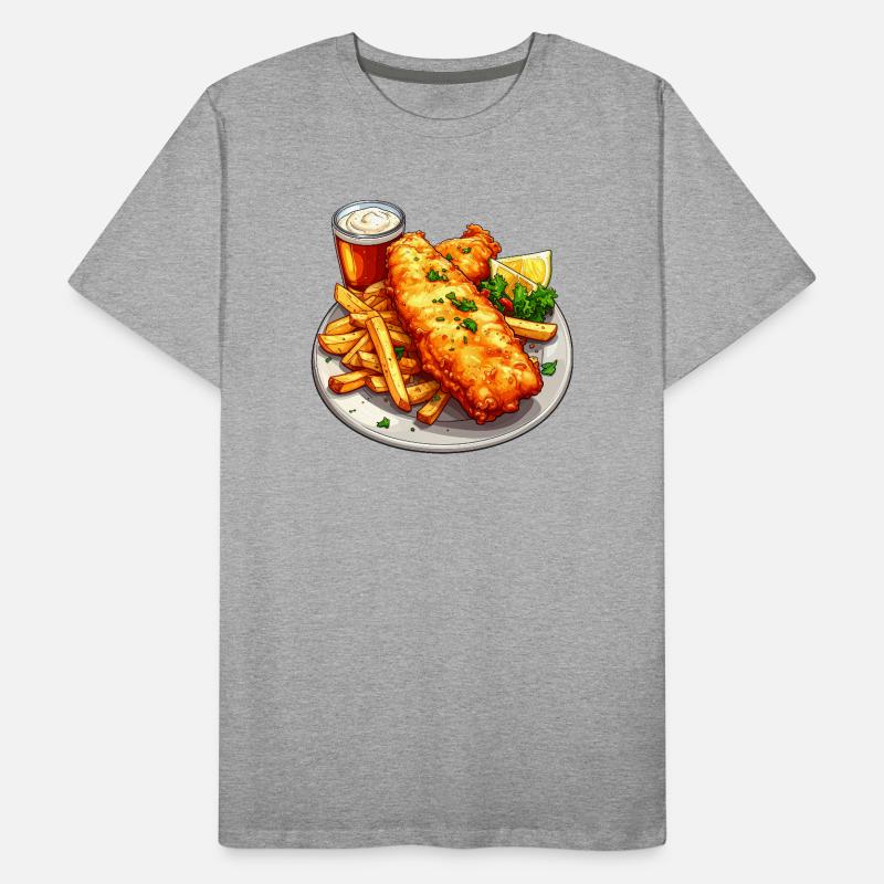 Fish and chips T-shirt bio Premium Homme