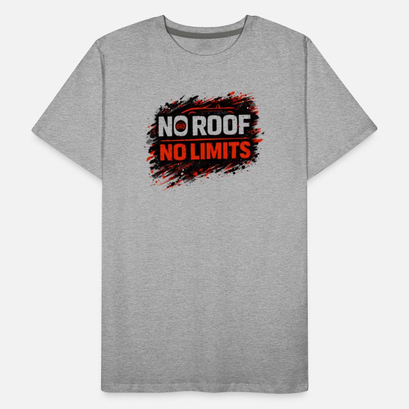 Pas de règles, pas de limites, version de la voiture décapotable T-shirt bio Premium Homme
