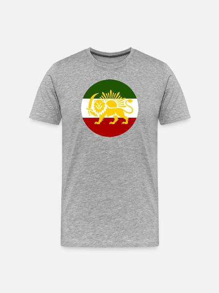 Iran libre - T-shirt bio Premium Homme - gris chiné