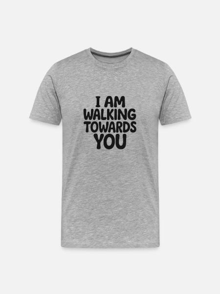 caminando_hacia_ti - Men's Premium Organic T-Shirt - heather grey
