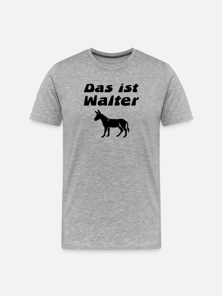 âne - T-shirt bio Premium Homme - gris chiné