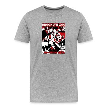 Urban Zombie Konzert - Männer Premium Bio T-Shirt - Grau meliert - Vorne - Damien (186cm)