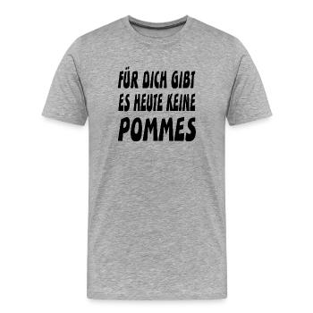 French fries - Men's Premium Organic T-Shirt - heather grey - Front - Damien (186cm)