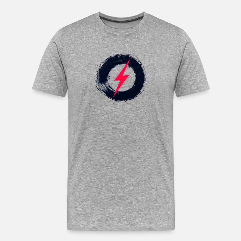 Digital Freedom - Retro Future Art - Männer Premium Bio T-Shirt - Grau meliert