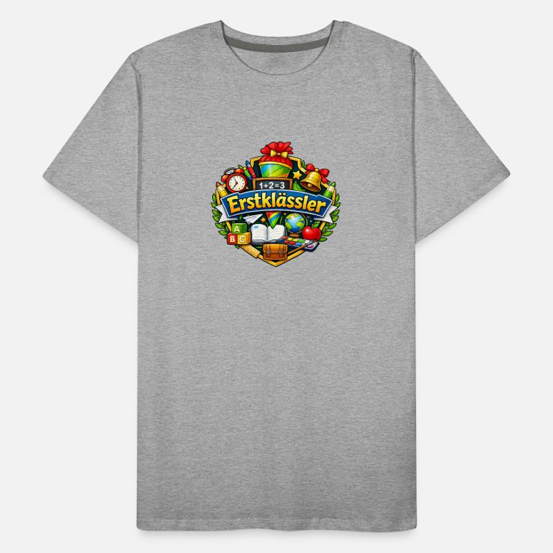 First graders learning school Men's Premium Organic T-Shirt