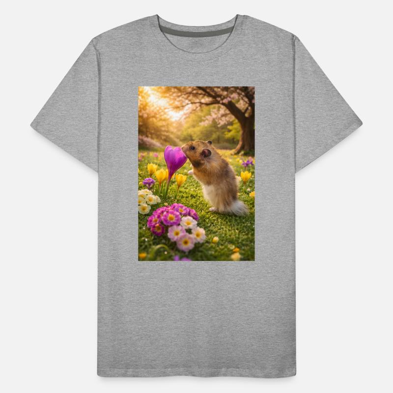 Chico11 : Le début du printemps avec la fleur 2026 T-shirt bio Premium Homme