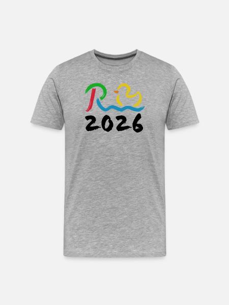 Rente 2026 - Ruhestand - Pension - Männer Premium Bio T-Shirt - Grau meliert