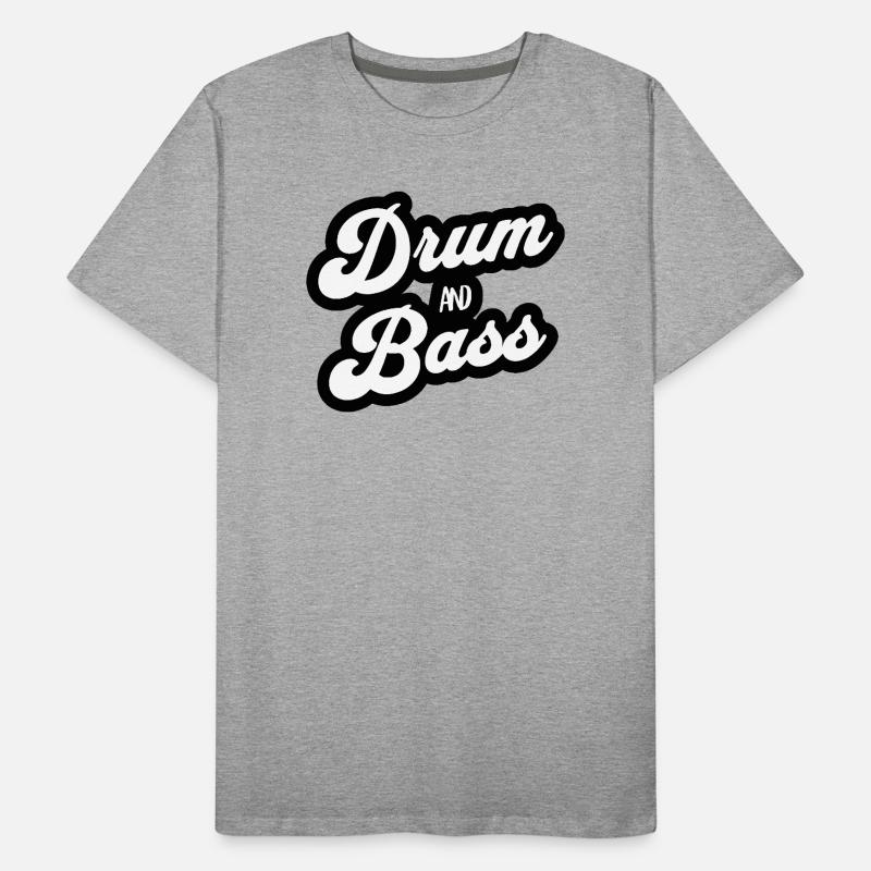 Drum and Bass Script Logo T-shirt bio Premium Homme