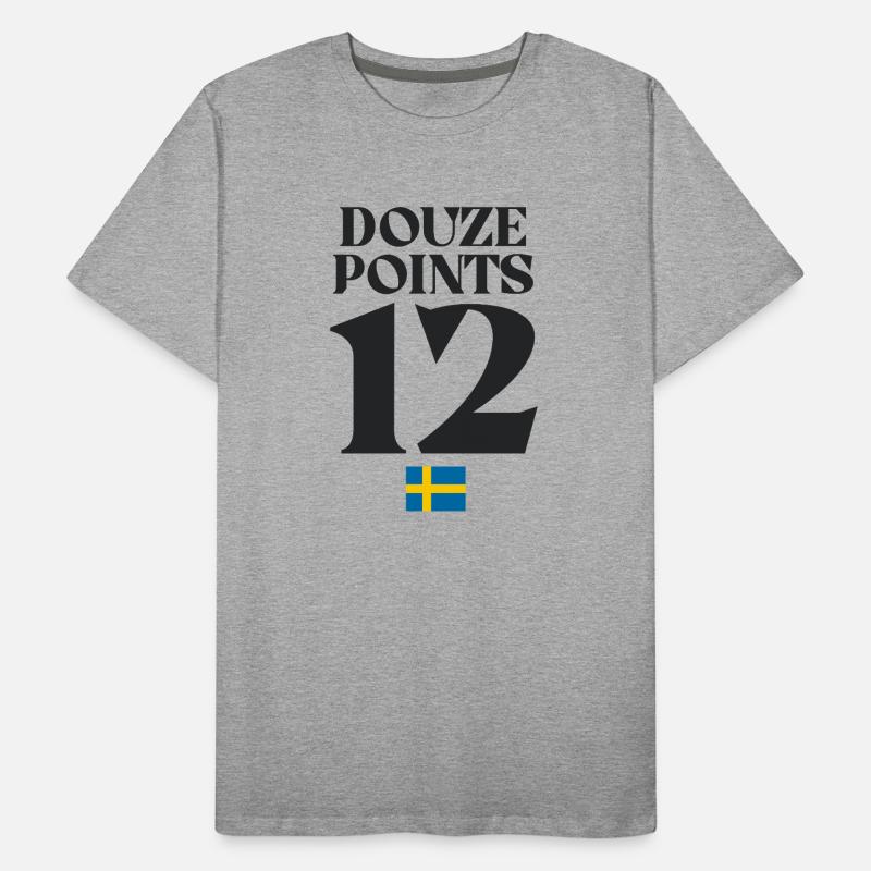 Douze points Suède Eurovision T-shirt bio Premium Homme