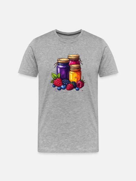 jam - Men's Premium Organic T-Shirt - heather grey