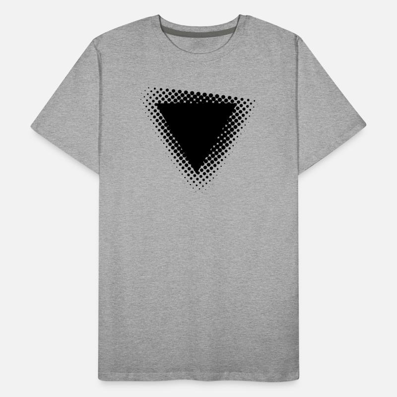 Conception géométrique de triangles à points T-shirt bio Premium Homme
