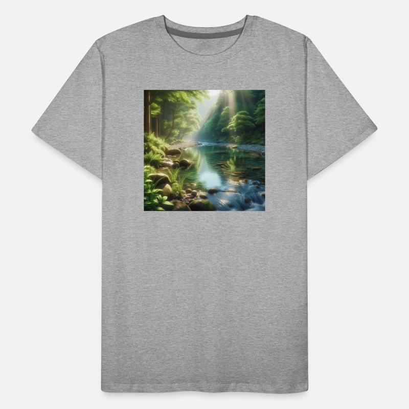 Ruhiges Skogsbäck Männer Premium Bio T-Shirt