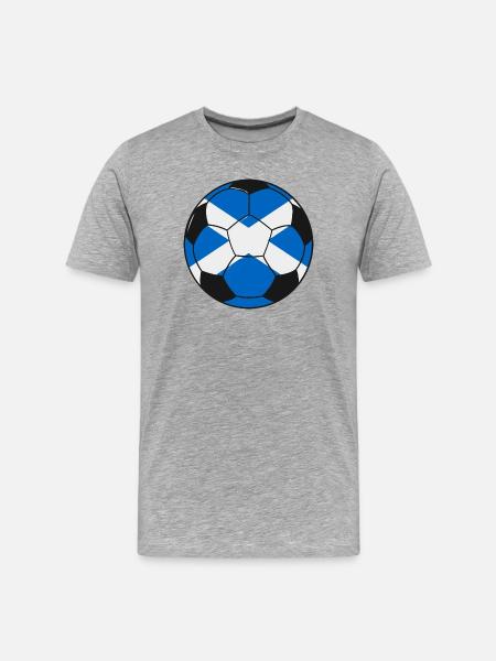 Football_team_Scotland - Men's Premium Organic T-Shirt - heather grey