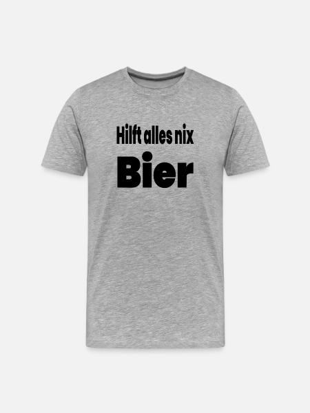 Bière - T-shirt bio Premium Homme - gris chiné