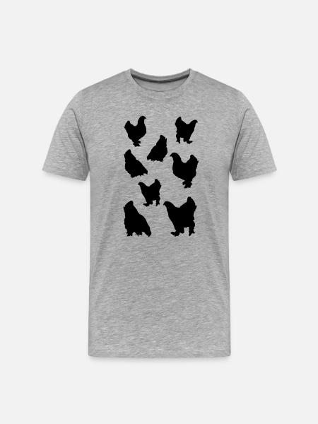 Hen club in black - Men's Premium Organic T-Shirt - heather grey