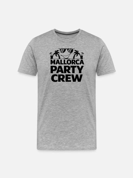 Mallorca Crew - Men's Premium Organic T-Shirt - heather grey