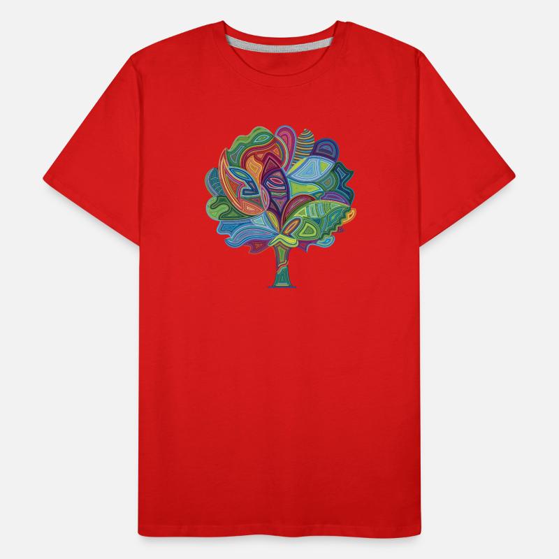 Color Magic Tree Men's Premium Organic T-Shirt