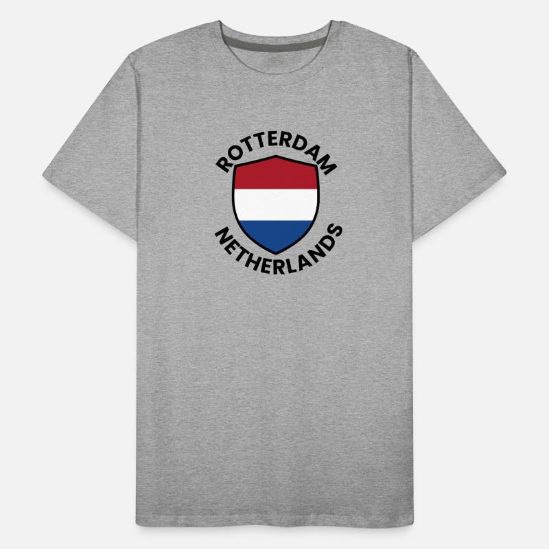 Rotterdam Shield Flag Men's Premium Organic T-Shirt