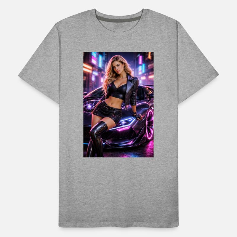 Neon Glam Auto Couture Männer Premium Bio T-Shirt
