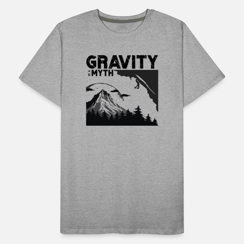 Gravity is a myth Men's Premium Organic T-Shirt