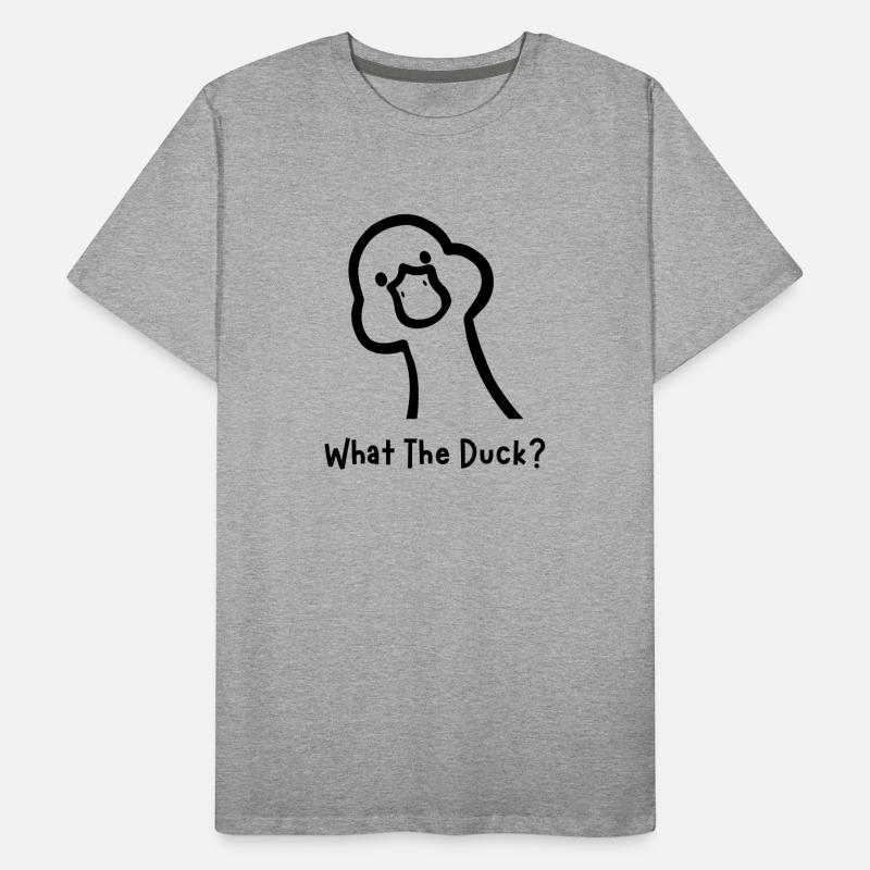 C’est quoi ce canard ? Drôle de design de canard T-shirt bio Premium Homme