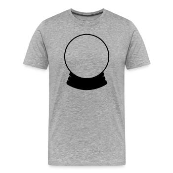 Crystal ball - Men's Premium Organic T-Shirt - heather grey - Front - Damien (186cm)