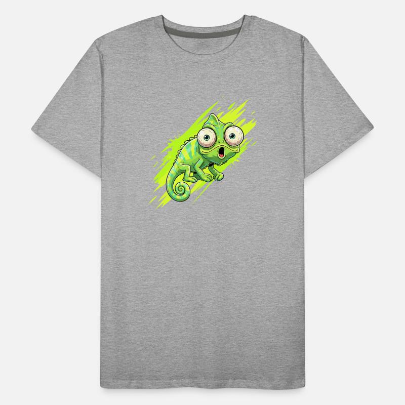 Éclaboussure caméléon néon T-shirt bio Premium Homme