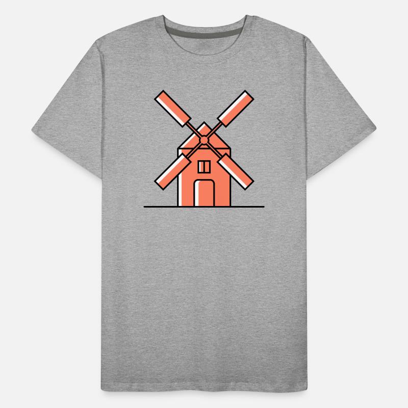 Windmill Icon Men's Premium Organic T-Shirt