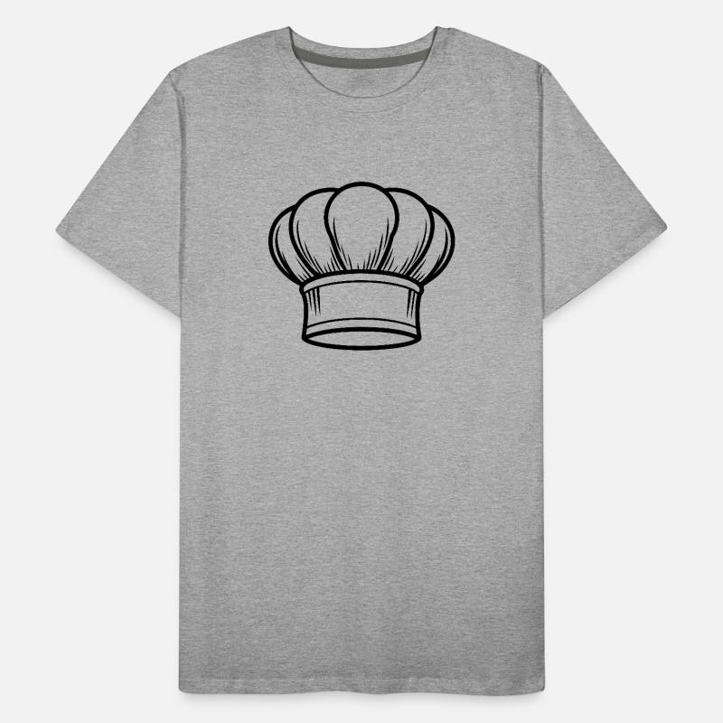 Chapeau de chef T-shirt bio Premium Homme