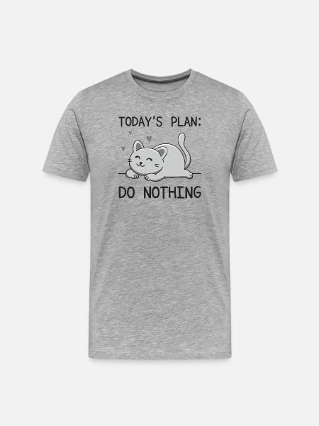 Today's Plan - Men's Premium Organic T-Shirt - heather grey