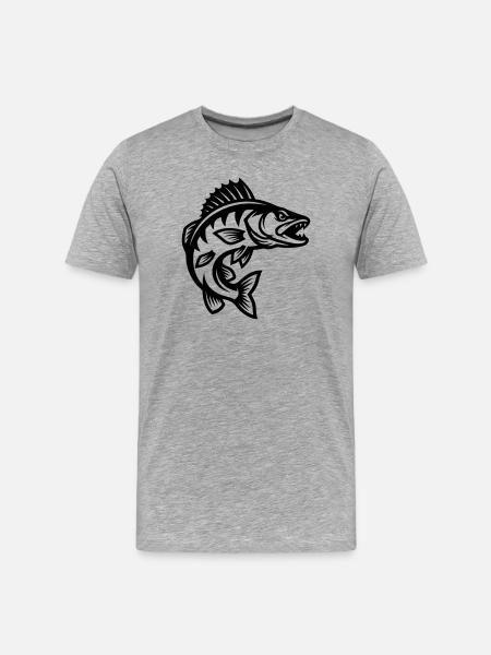 Brochet - T-shirt bio Premium Homme - gris chiné