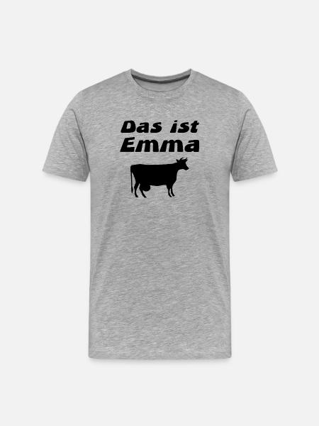 Cows - Men's Premium Organic T-Shirt - heather grey