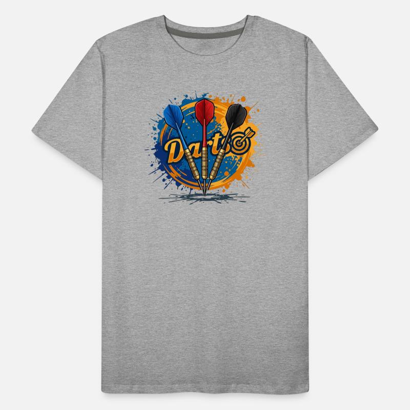 Explosion de couleurs de Dartsplash T-shirt bio Premium Homme