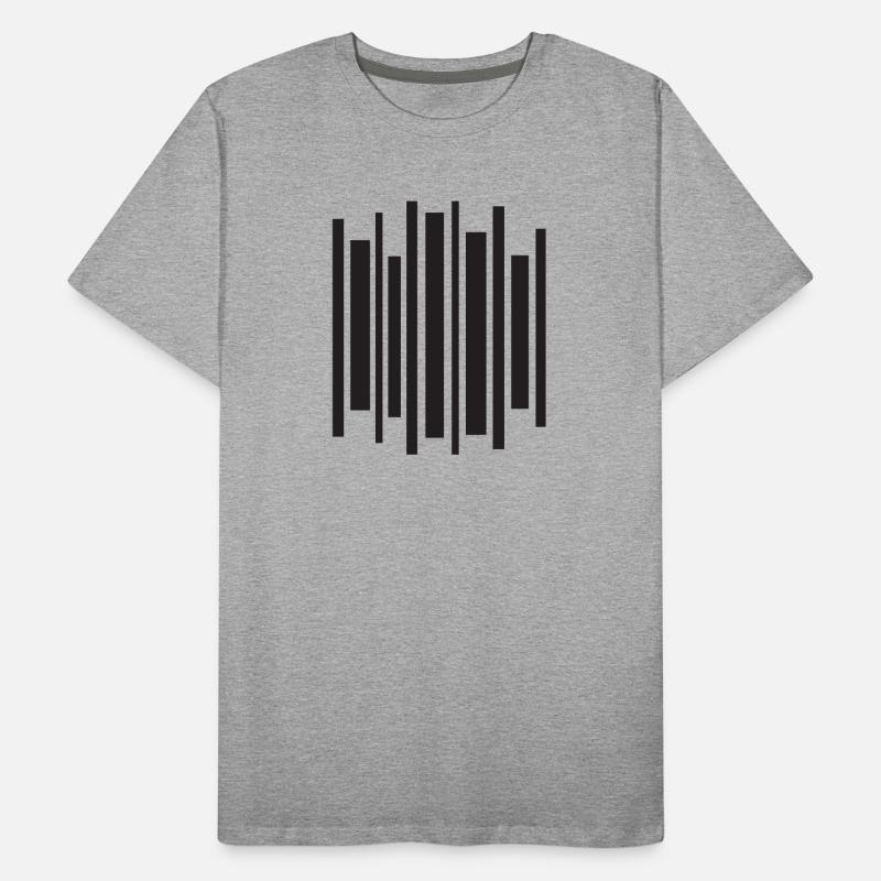 Geometrischer Equalizer-Impuls Männer Premium Bio T-Shirt