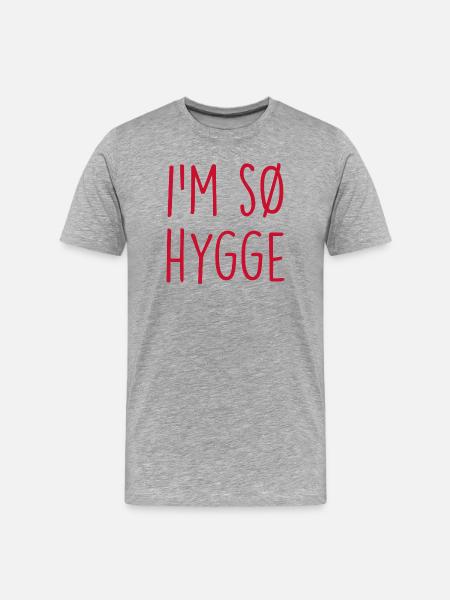 Hygge Denmark Dänemark - Men's Premium Organic T-Shirt - heather grey