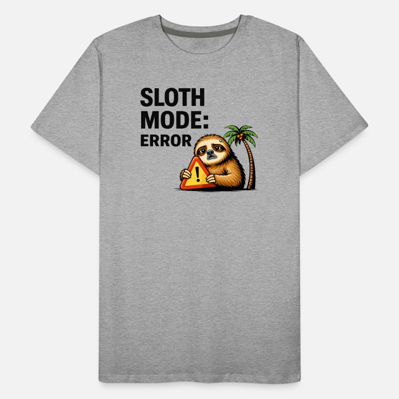 Sloth Mode Error Men's Premium Organic T-Shirt