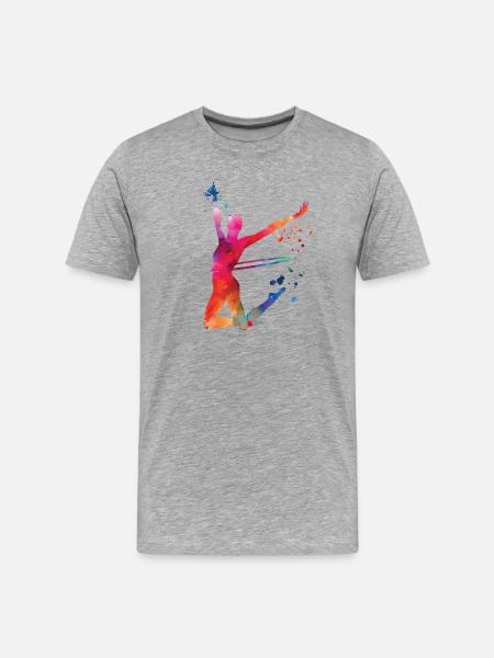 Gymnastics Hoops Rhythmic Gymnastics - Men's Premium Organic T-Shirt - heather grey